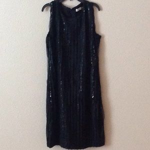 Cocktail dress black sequins